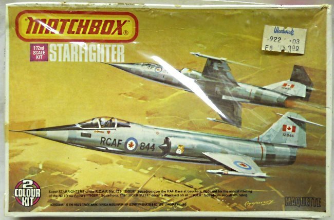 Matchbox 1/72 F-104 / CF-104 Starfighter - Canadian or West German, PK-28 plastic model kit